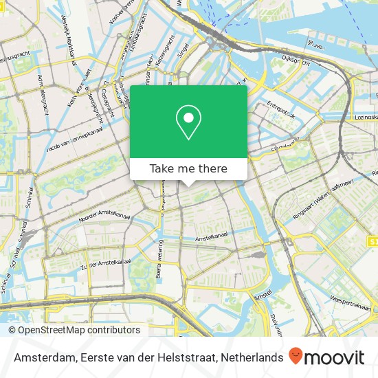 Amsterdam, Eerste van der Helststraat Karte
