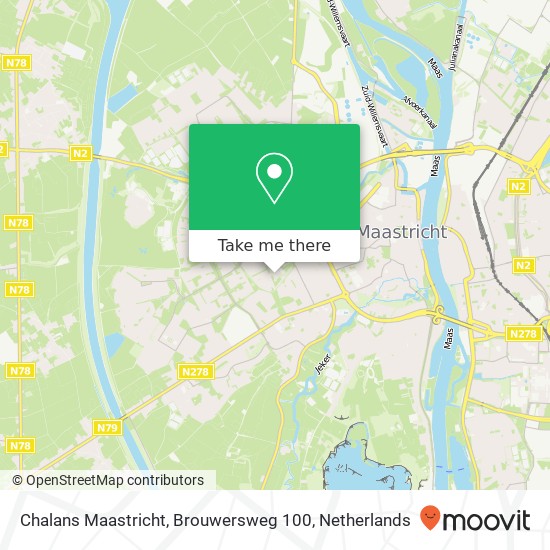Chalans Maastricht, Brouwersweg 100 Karte