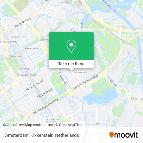 Amsterdam, Kikkenstein map