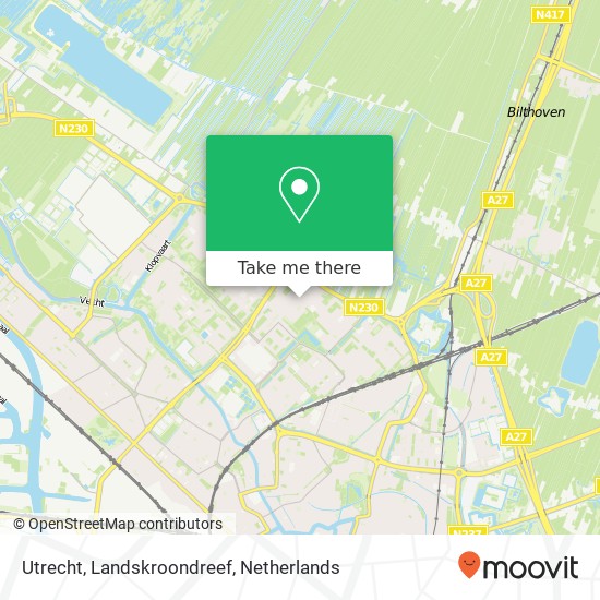 Utrecht, Landskroondreef map