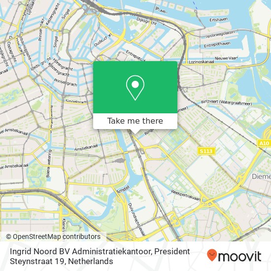 Ingrid Noord BV Administratiekantoor, President Steynstraat 19 map