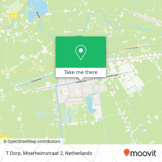 T Dorp, Moerheimstraat 2 Karte