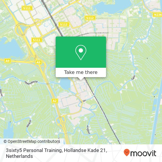 3sixty5 Personal Training, Hollandse Kade 21 map