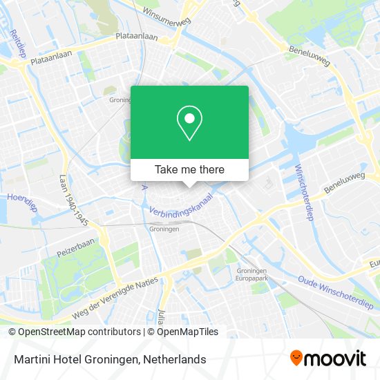 Martini Hotel Groningen map