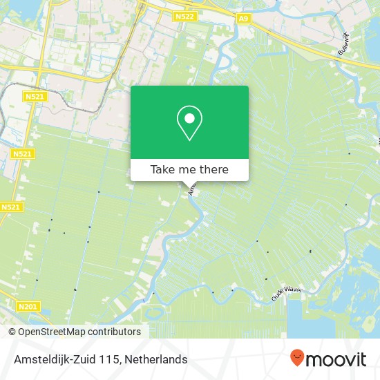 Amsteldijk-Zuid 115, 1188 VJ Amstelveen map