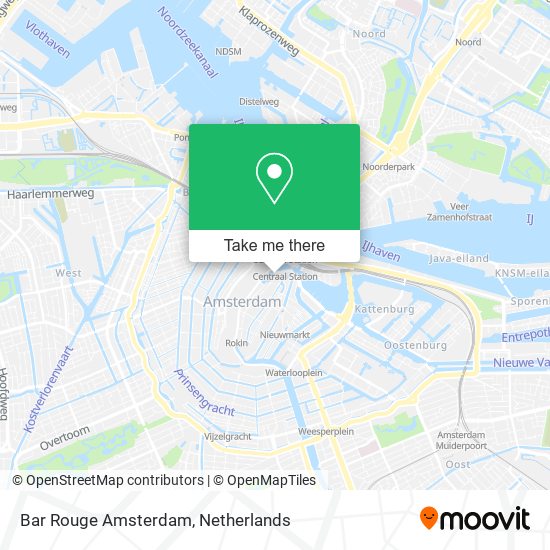 Bar Rouge Amsterdam map