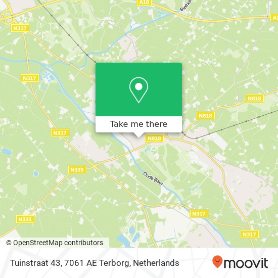 Tuinstraat 43, 7061 AE Terborg map