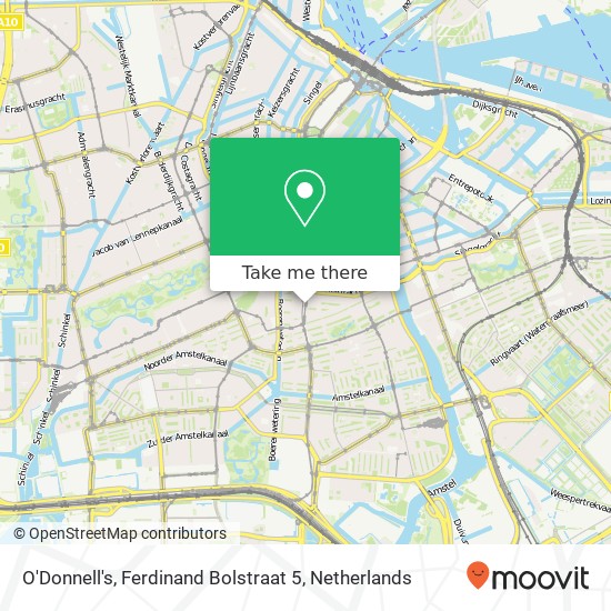 O'Donnell's, Ferdinand Bolstraat 5 map