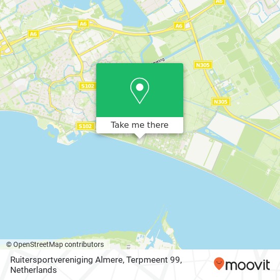 Ruitersportvereniging Almere, Terpmeent 99 Karte