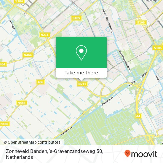 Zonneveld Banden, 's-Gravenzandseweg 50 map