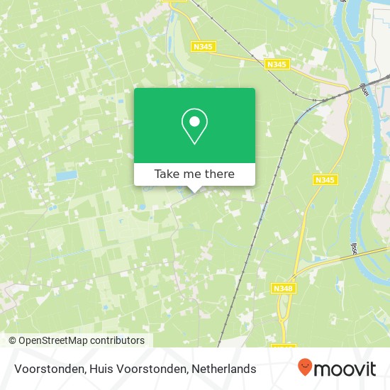 Voorstonden, Huis Voorstonden map