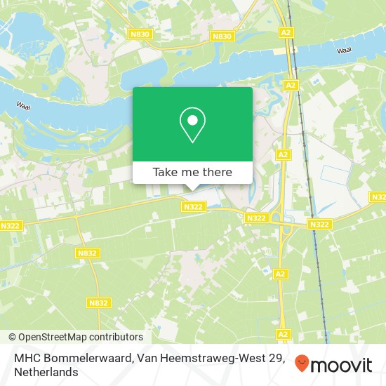 MHC Bommelerwaard, Van Heemstraweg-West 29 Karte