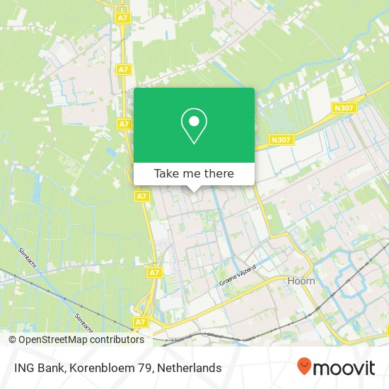 ING Bank, Korenbloem 79 map