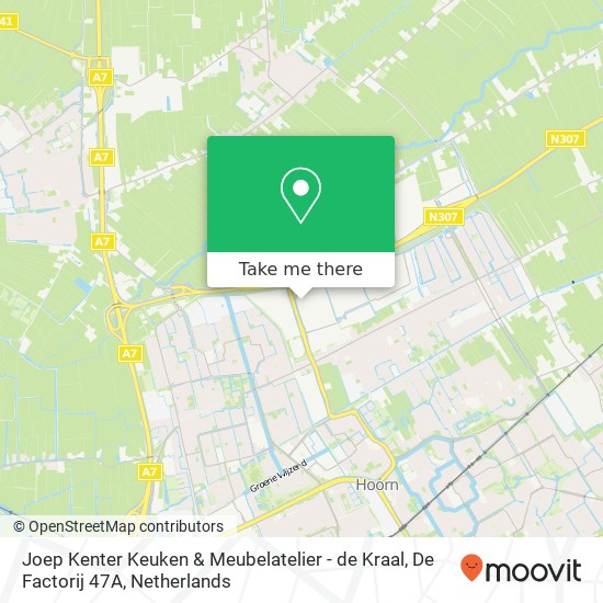 Joep Kenter Keuken & Meubelatelier - de Kraal, De Factorij 47A map