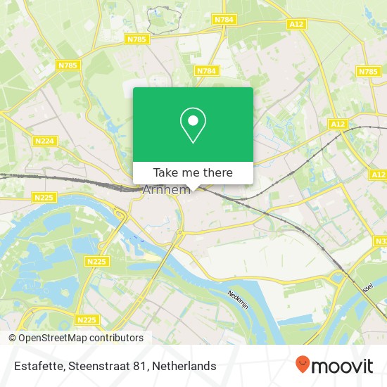 Estafette, Steenstraat 81 map