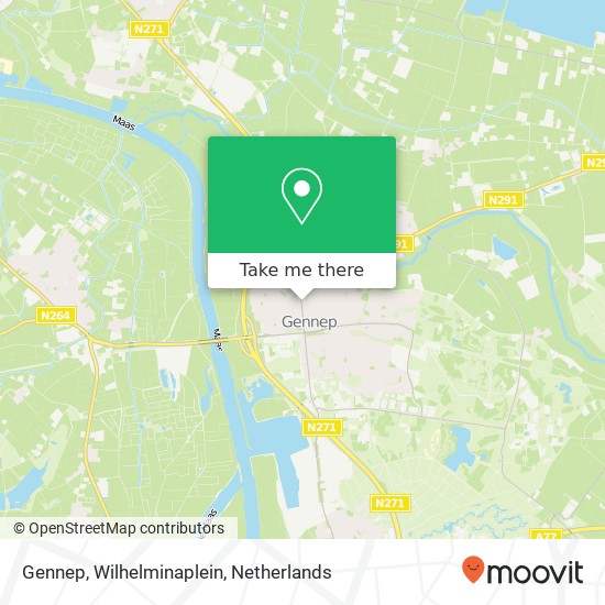 Gennep, Wilhelminaplein map