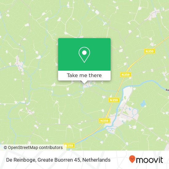 De Reinboge, Greate Buorren 45 map