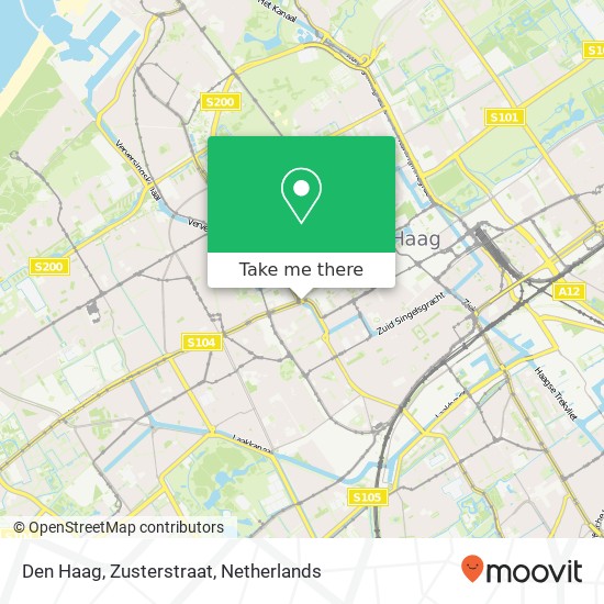 Den Haag, Zusterstraat Karte