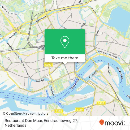 Restaurant Doe Maar, Eendrachtsweg 27 map