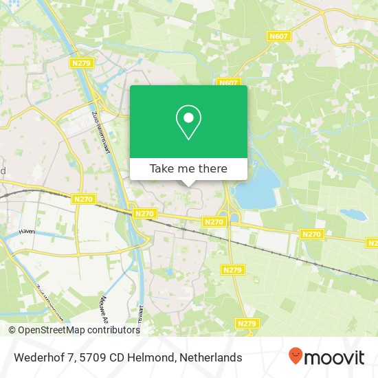 Wederhof 7, 5709 CD Helmond map