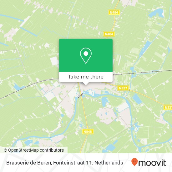 Brasserie de Buren, Fonteinstraat 11 map