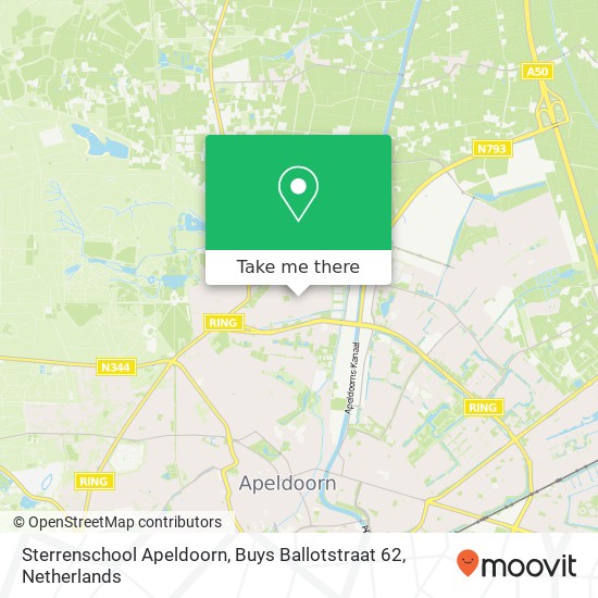 Sterrenschool Apeldoorn, Buys Ballotstraat 62 map