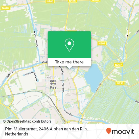 Pim Mulierstraat, 2406 Alphen aan den Rijn map