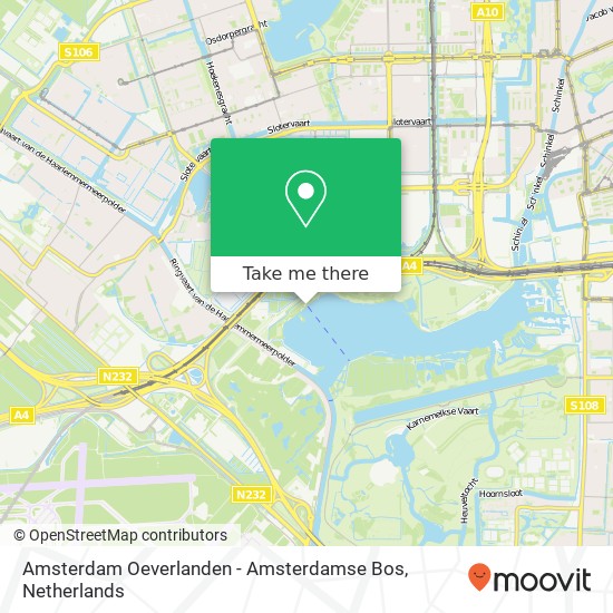Amsterdam Oeverlanden - Amsterdamse Bos map