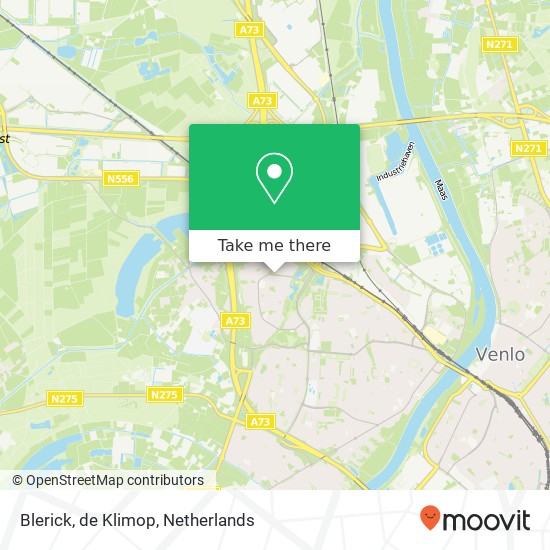 Blerick, de Klimop map
