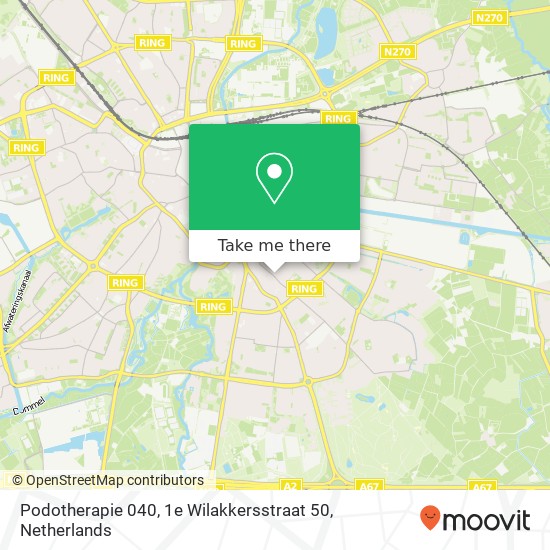 Podotherapie 040, 1e Wilakkersstraat 50 map