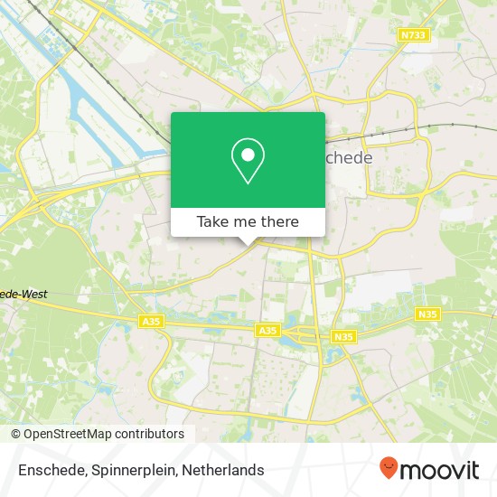 Enschede, Spinnerplein Karte