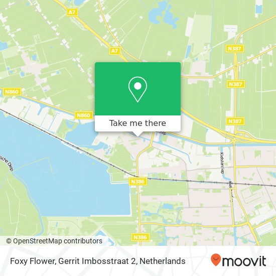 Foxy Flower, Gerrit Imbosstraat 2 map