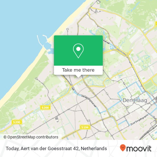Today, Aert van der Goesstraat 42 map