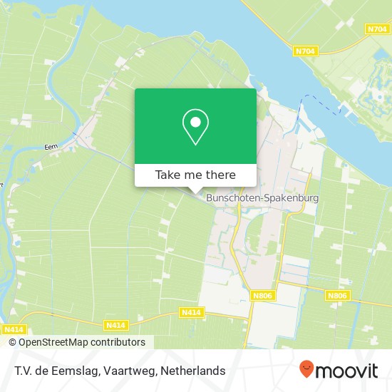 T.V. de Eemslag, Vaartweg map