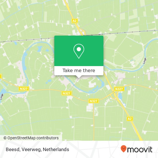 Beesd, Veerweg map