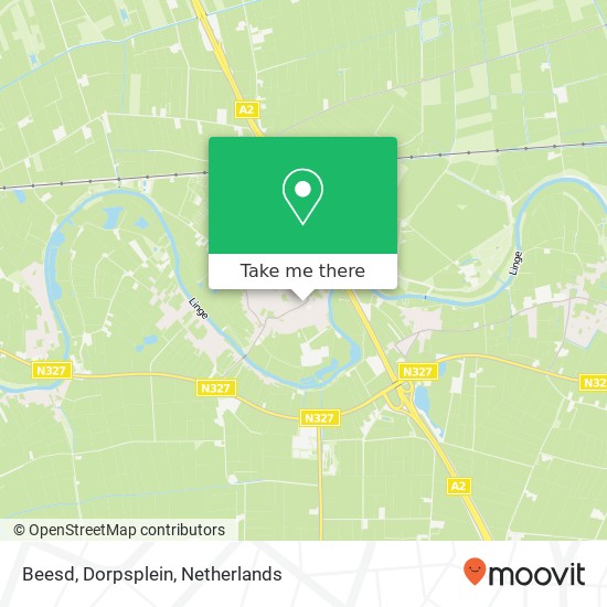 Beesd, Dorpsplein map