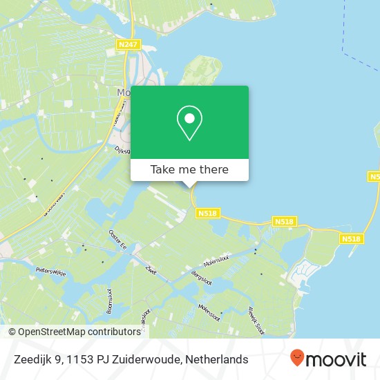 Zeedijk 9, 1153 PJ Zuiderwoude map