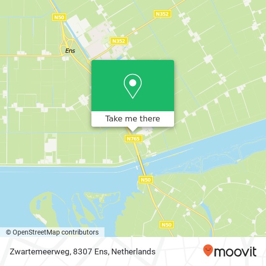 Zwartemeerweg, 8307 Ens map