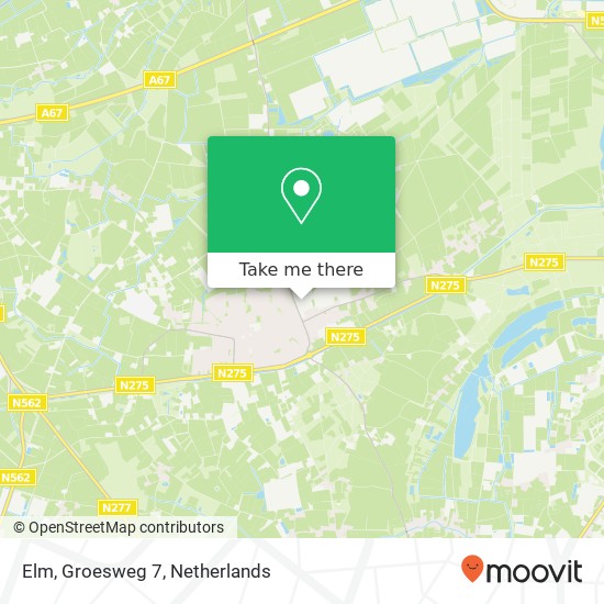 Elm, Groesweg 7 map