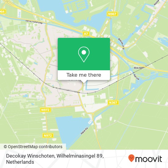 Decokay Winschoten, Wilhelminasingel 89 map