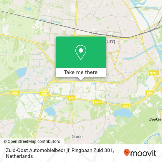 Zuid-Oost Automobielbedrijf, Ringbaan Zuid 301 map