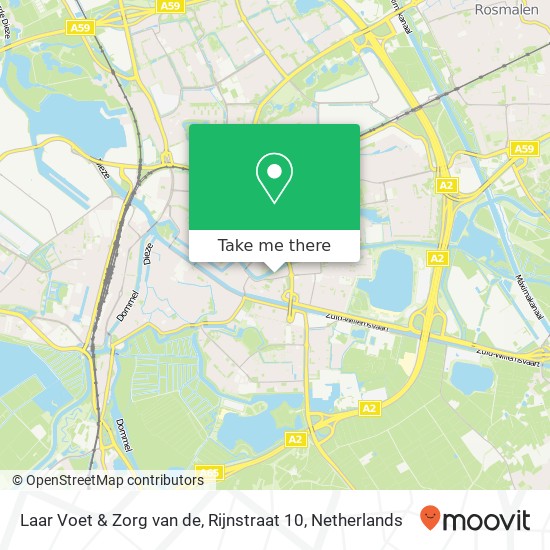 Laar Voet & Zorg van de, Rijnstraat 10 Karte