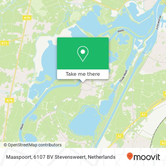 Maaspoort, 6107 BV Stevensweert map