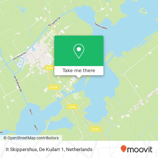 It Skippershus, De Kuilart 1 map