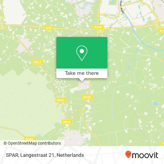 SPAR, Langestraat 21 map