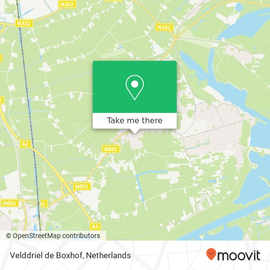 Velddriel de Boxhof Karte