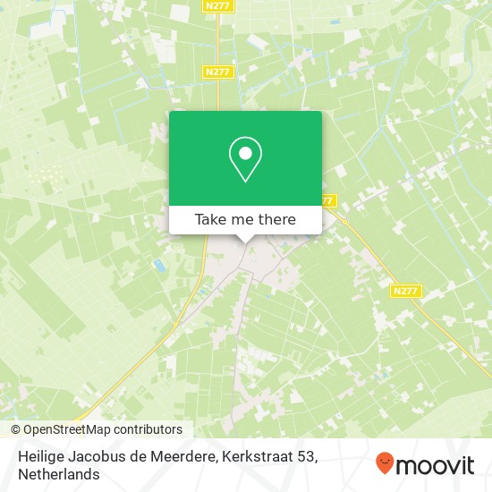 Heilige Jacobus de Meerdere, Kerkstraat 53 map