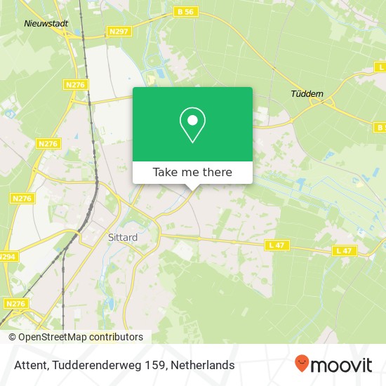 Attent, Tudderenderweg 159 map