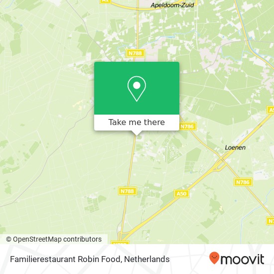 Familierestaurant Robin Food, Arnhemseweg 621 map