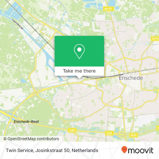 Twin Service, Josinkstraat 50 map